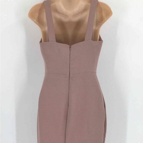 Bhldn and Anthropologie mauve blush square neck gown - Picture 8 of 9
